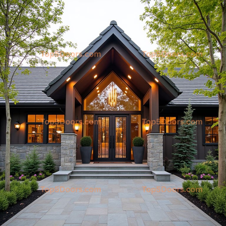 Ornate Metal Double Door