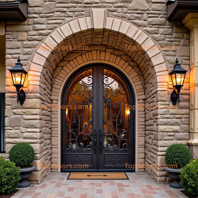 Ornate Stone Archway Entrance