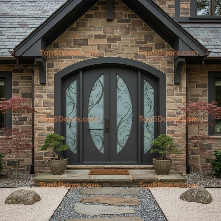 Pennsylvania front entry door japanese zen Door
