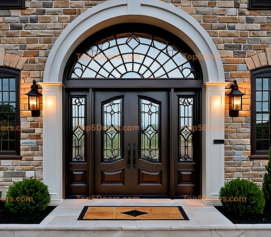 Pennsylvania glass paneled french country Door