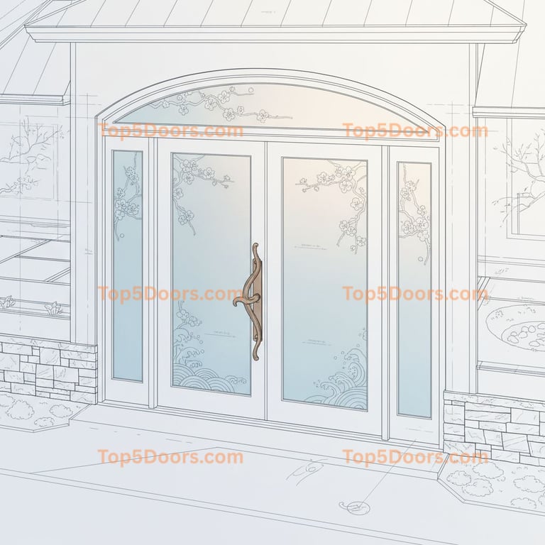 Pennsylvania patio sliding door japanese zen Door