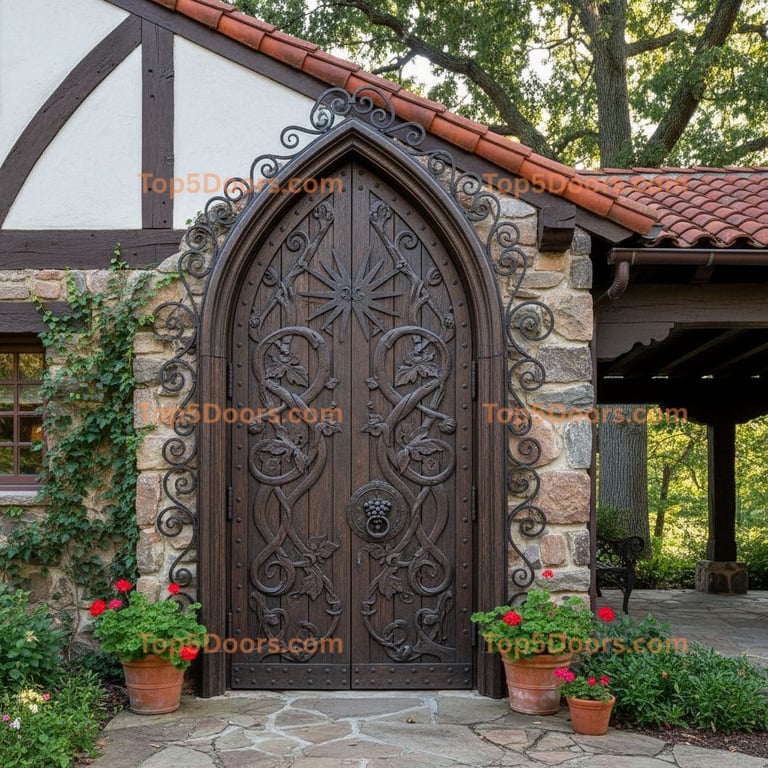 Pennsylvania wine cellar door spanish colonial Door