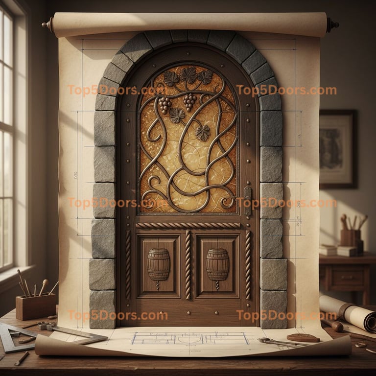 Pennsylvania wine cellar door craftsman Door