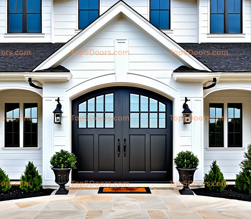 Pennsylvania wrought iron barn door georgian Door