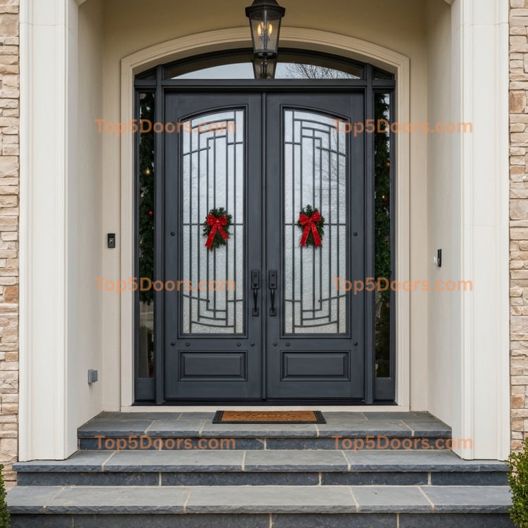 Pennsylvania wrought iron double tuscan Door