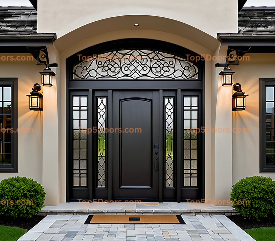 Pennsylvania wrought iron glass paneled japanese zen Do