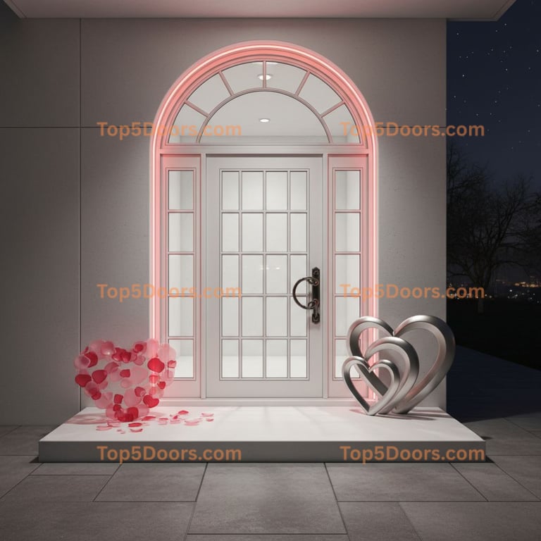 Pennsylvania wrought iron glass paneled industrial Door