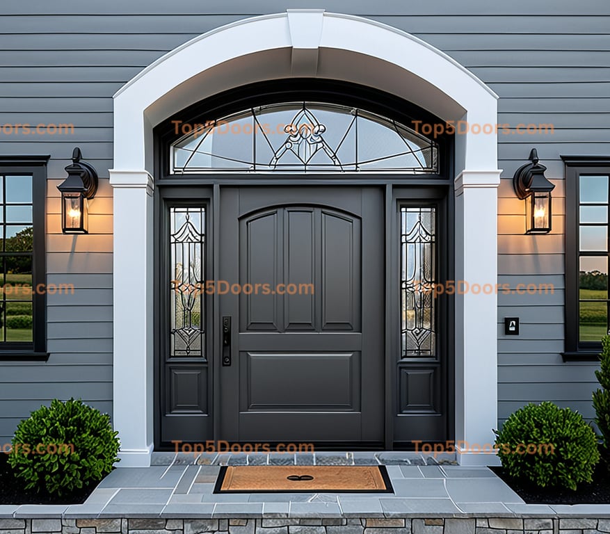 Rhode Island arched single industrial Door