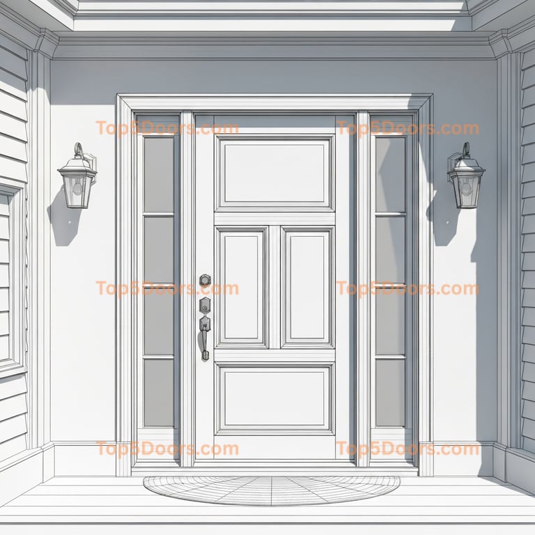 Rhode Island office door french provincial Door