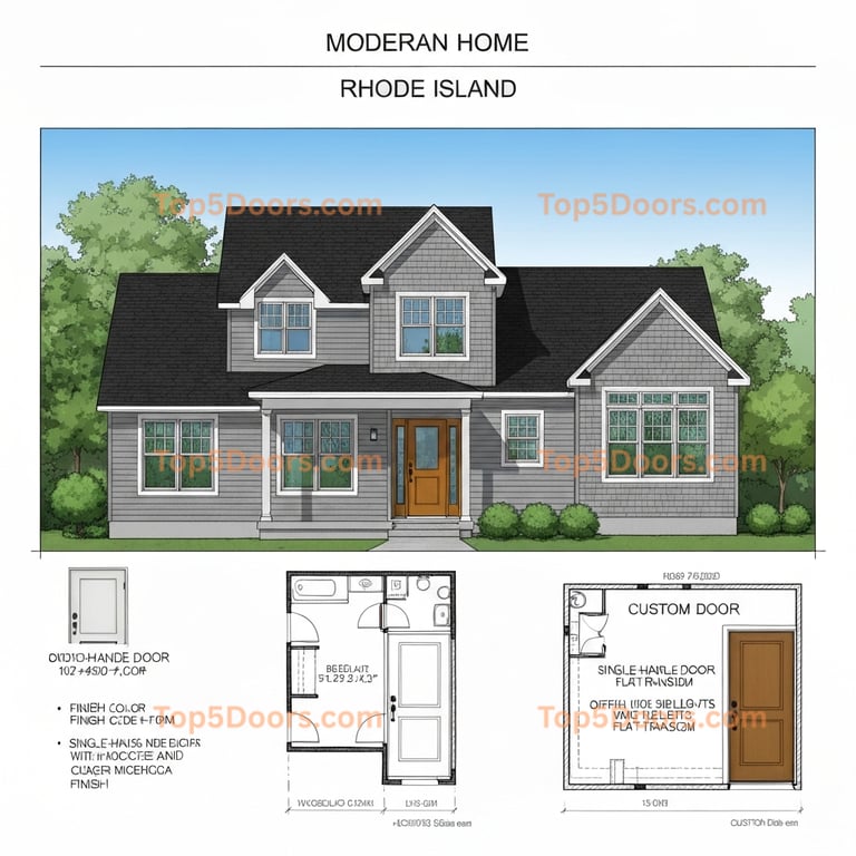 Rhode Island office door modern Door