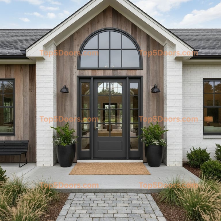 Rhode Island single modern farmhouse Door