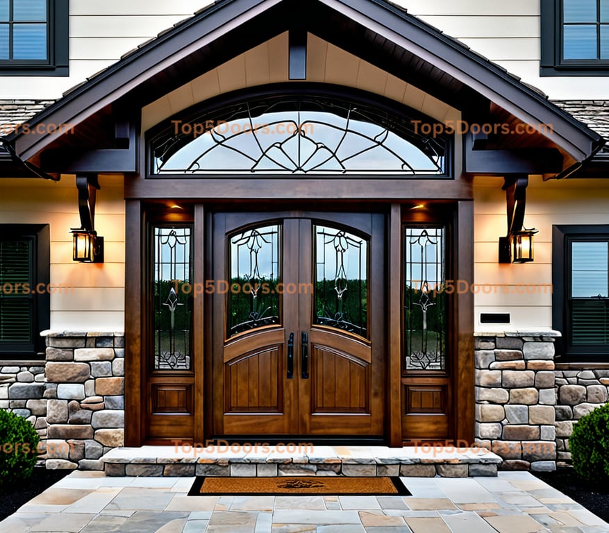 Rhode Island solid panel mountain lodge Door