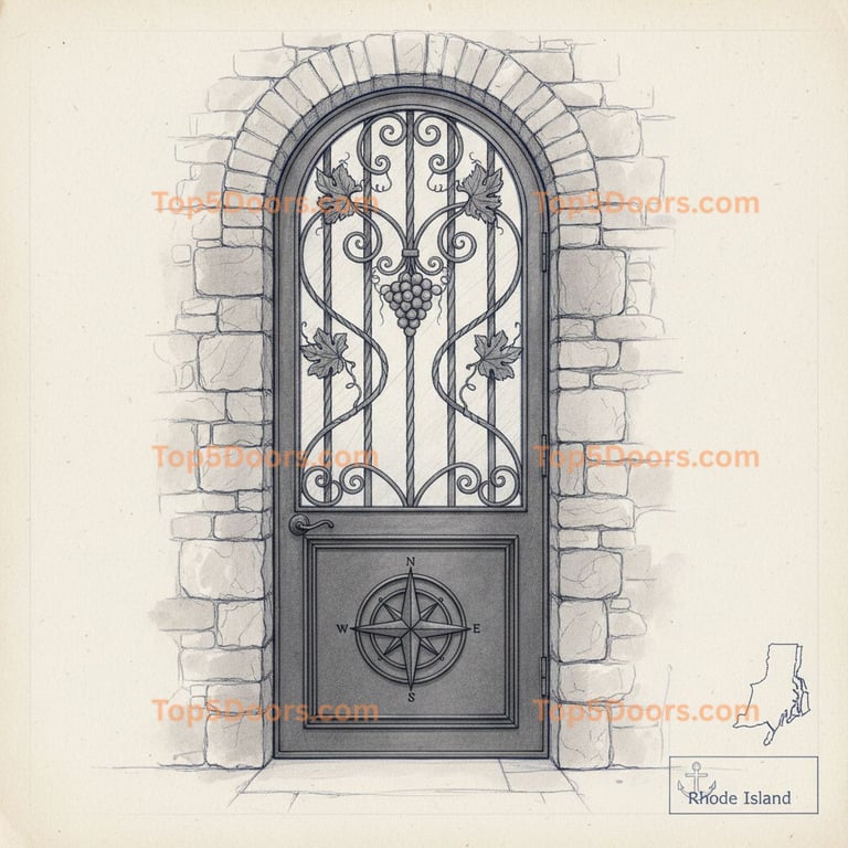 Rhode Island wine cellar door mediterranean Door