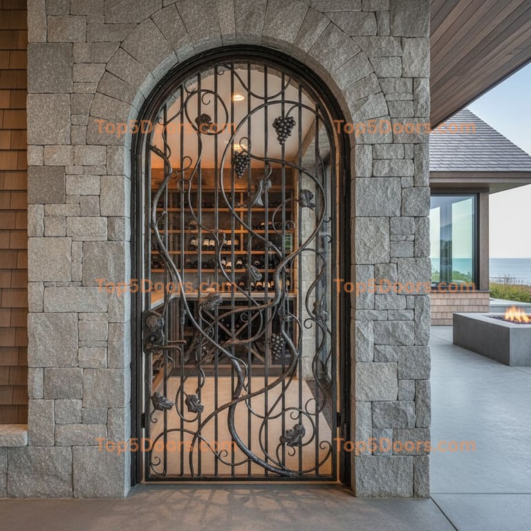 Rhode Island wine cellar door modern Door