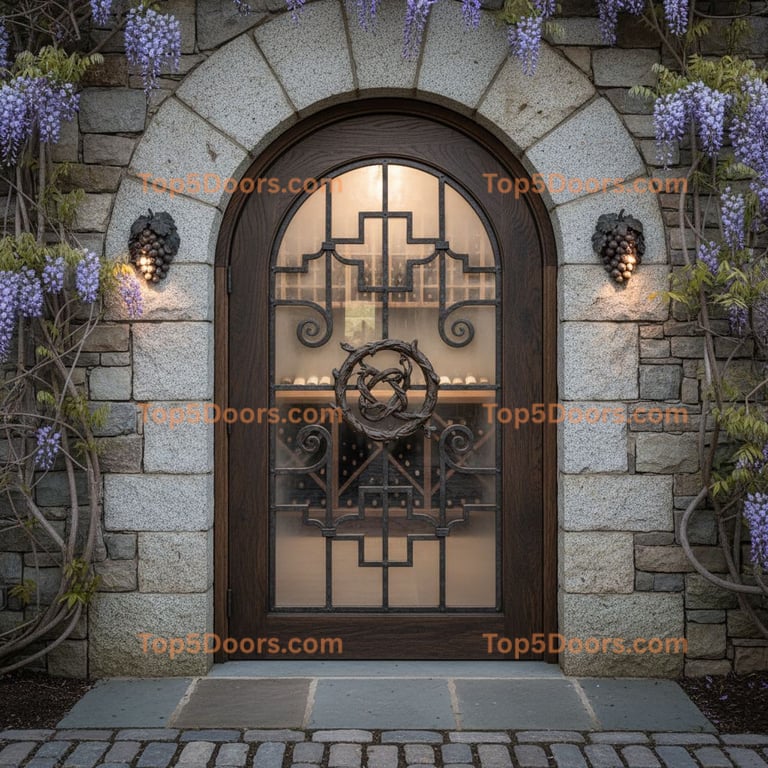 Rhode Island wine cellar door modern farmhouse Door