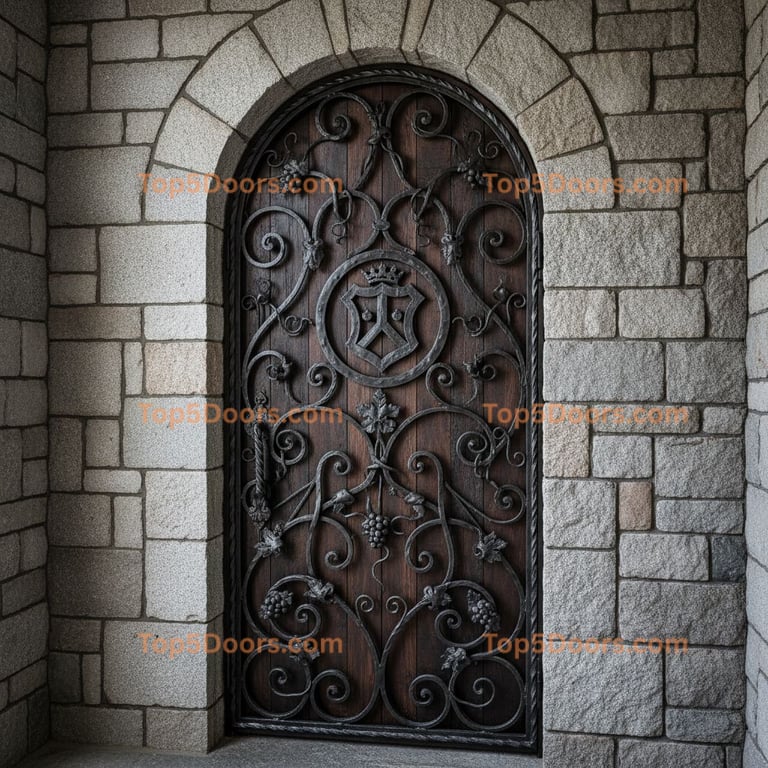 Rhode Island wine cellar door spanish colonial Door