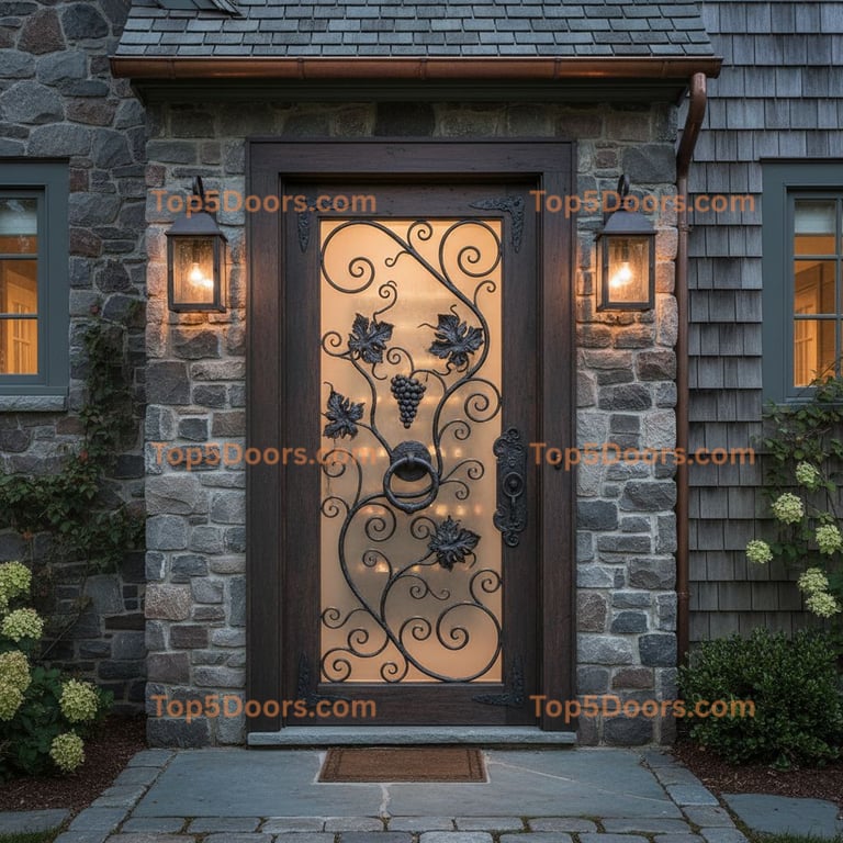 Rhode Island wine cellar door traditional american Door