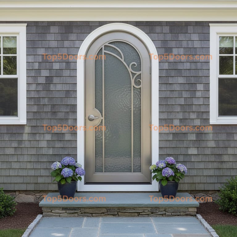 Rhode Island wrought iron arched single traditional ame
