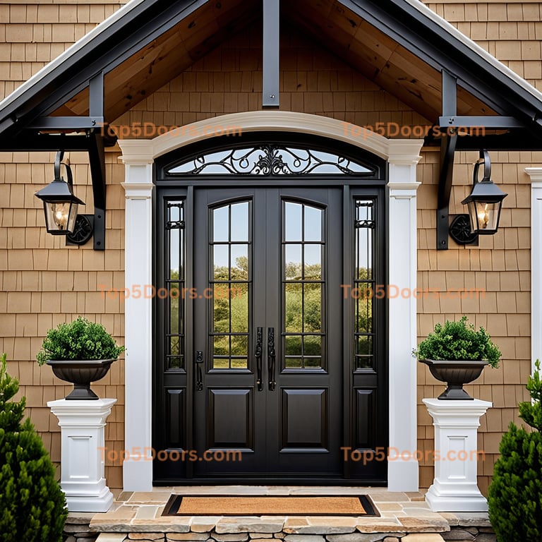 Rhode Island wrought iron steel frame mountain lodge Do