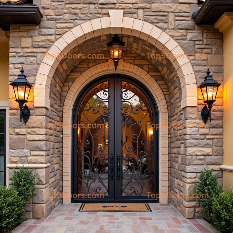 Rounded Arch Door Entrance