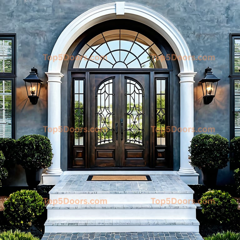 South Carolina arched single minimalist Door
