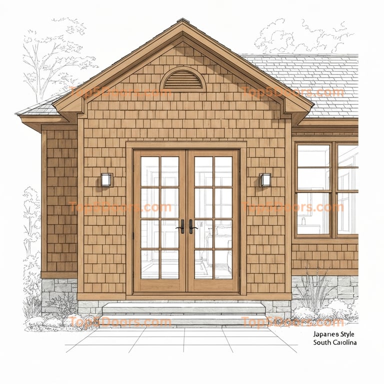 South Carolina closet french door japanese zen Door