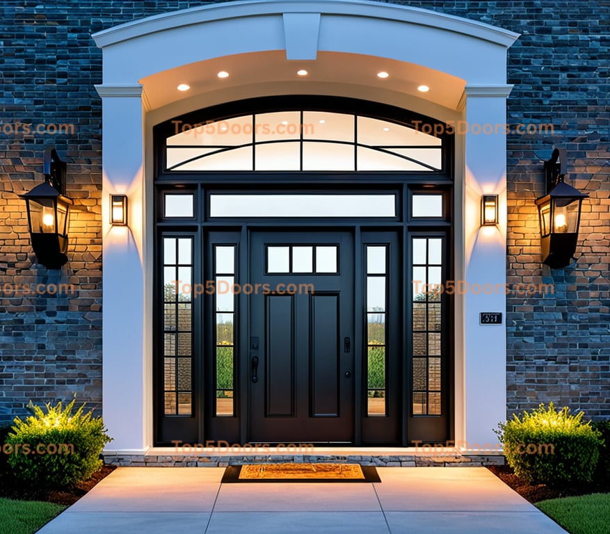South Carolina glass paneled contemporary Door