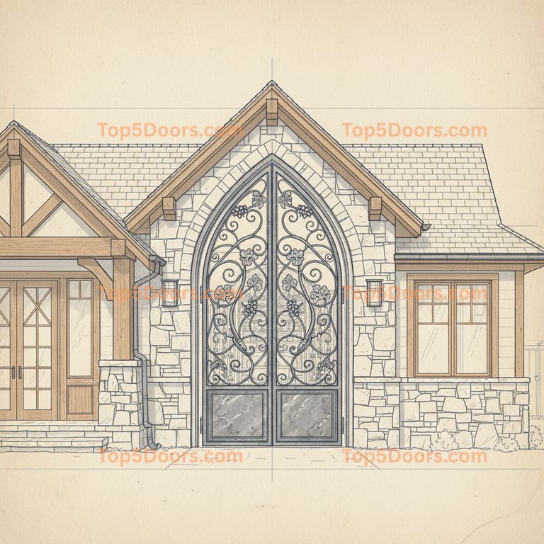 South Carolina wine cellar door craftsman Door