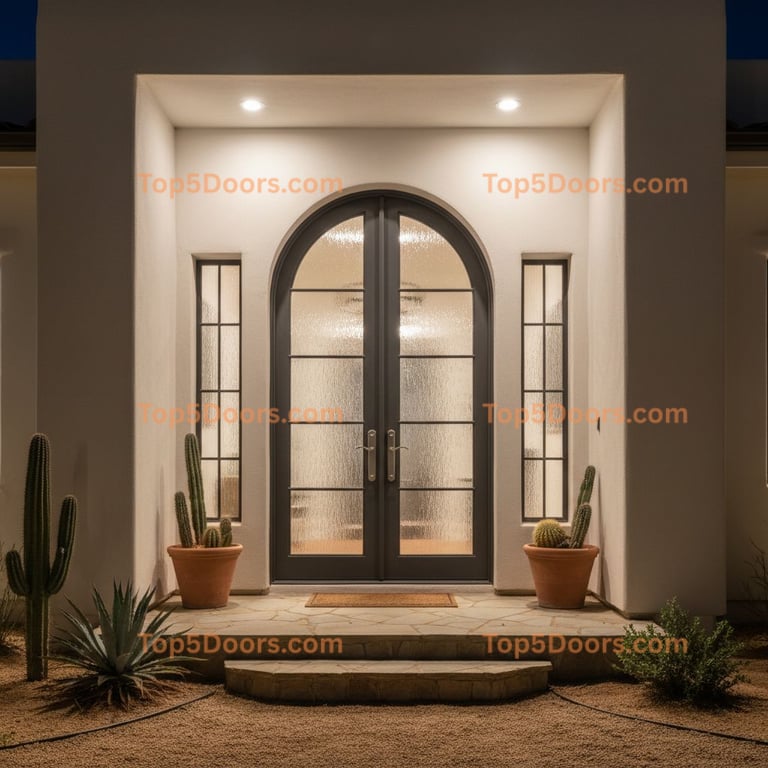 South Carolina wrought iron arched double southwestern 