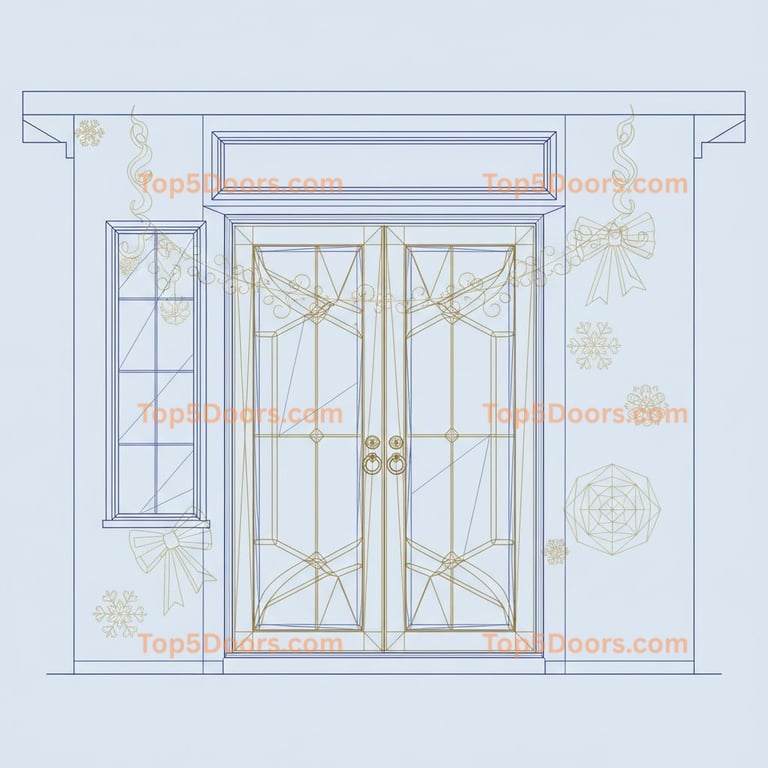 South Carolina wrought iron double craftsman Door