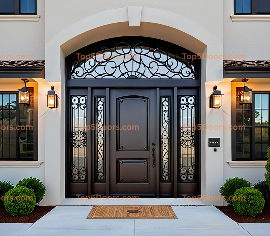 South Carolina wrought iron double traditional american