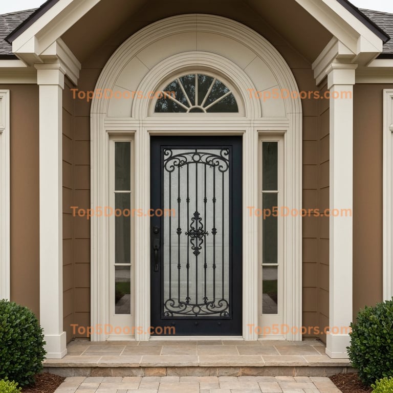 South Carolina wrought iron single tuscan Door