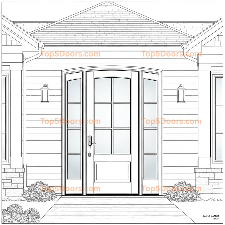 South Dakota entry door korean modern Door
