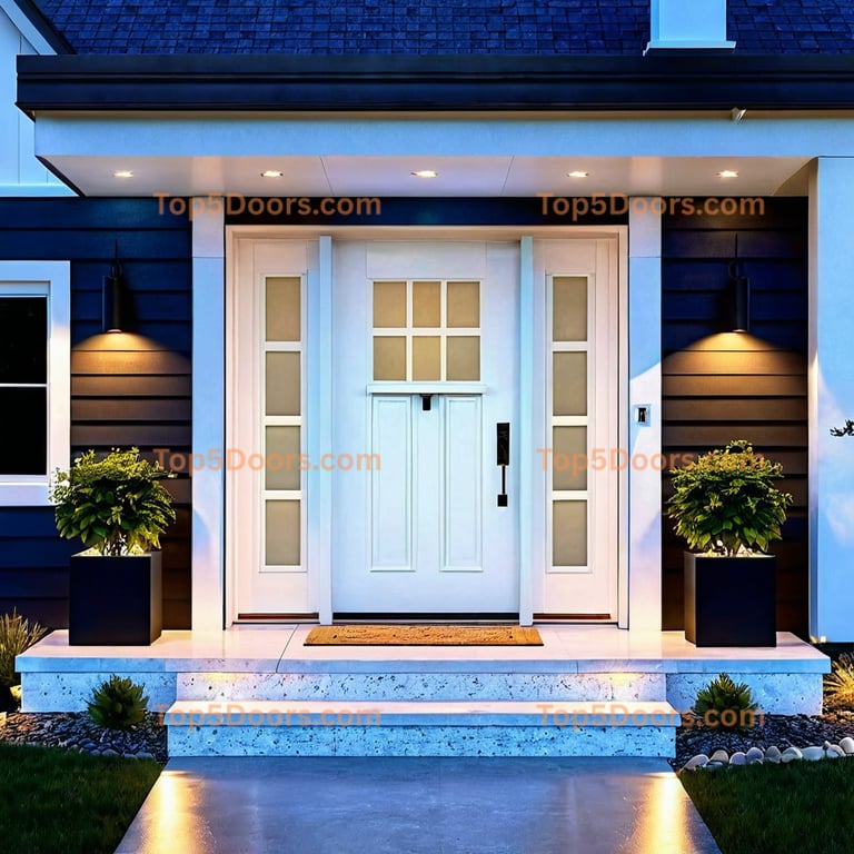 South Dakota front entry door mid-century modern Door