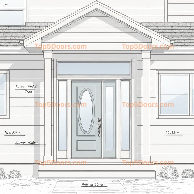 South Dakota front entry door korean modern Door
