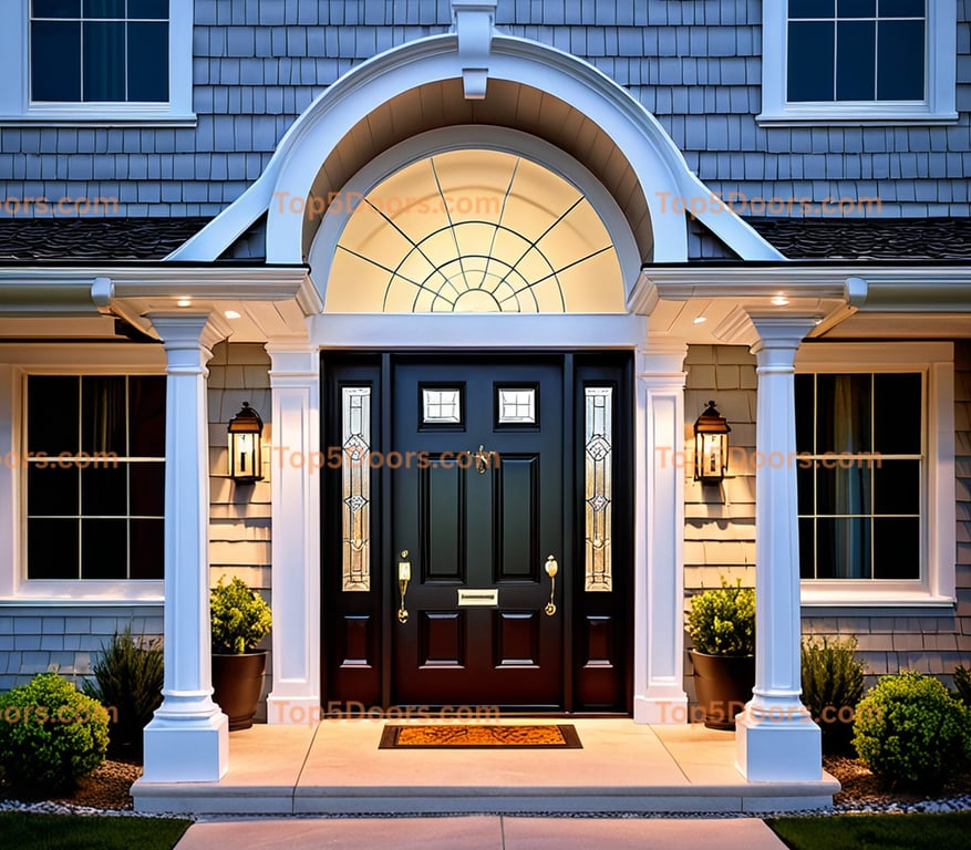 South Dakota glass paneled traditional american Door