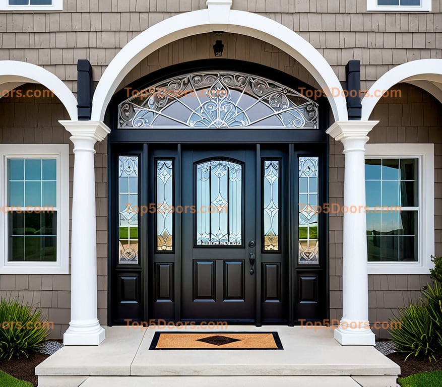 South Dakota glass paneled coastal Door