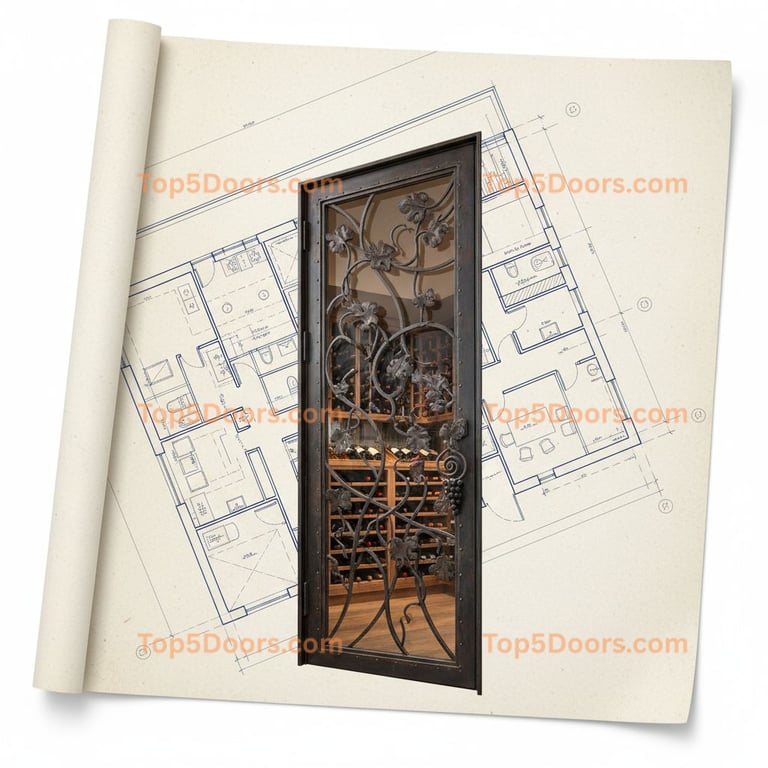 South Dakota wine cellar door contemporary Door