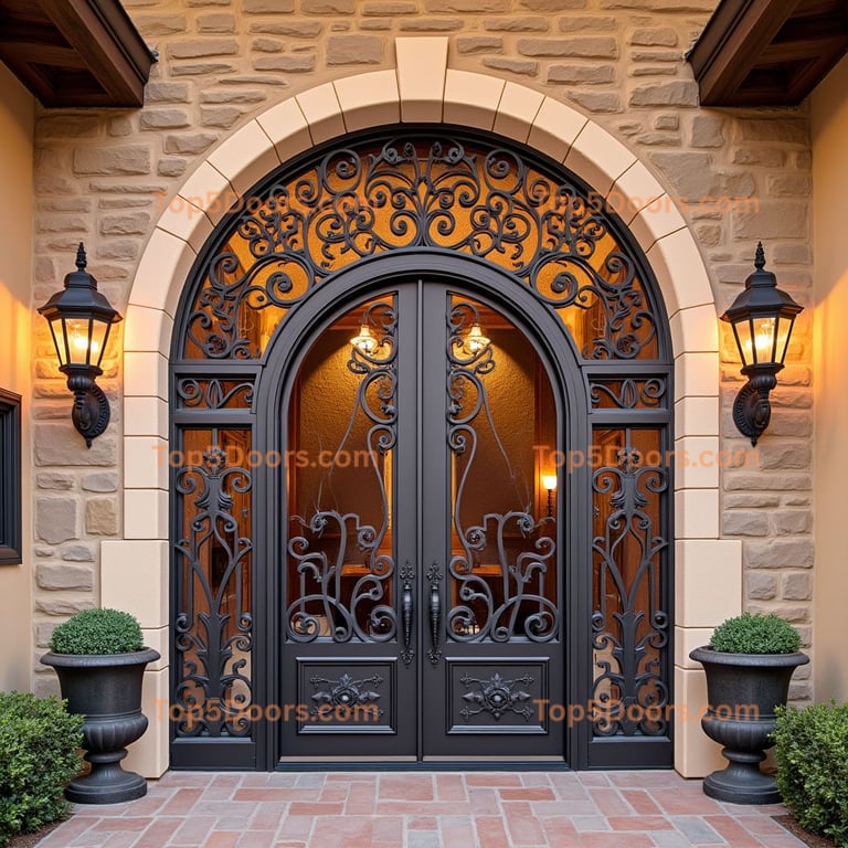 South Dakota wine cellar door spanish colonial Door