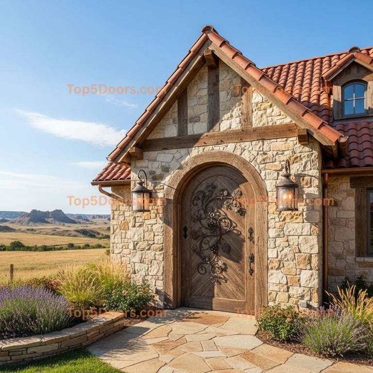 South Dakota wine cellar door french country Door