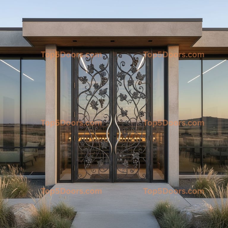 South Dakota wine cellar door korean modern Door