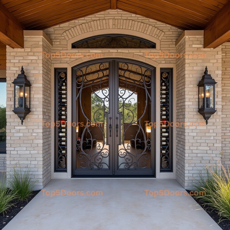 South Dakota wine cellar door mid-century modern Door