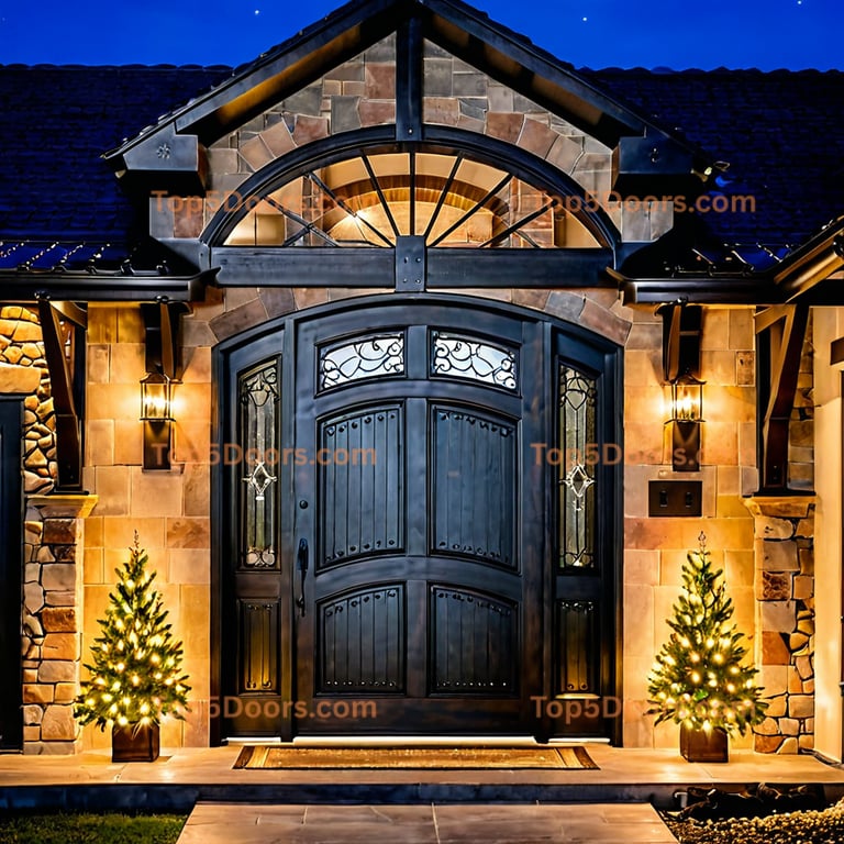 South Dakota wrought iron barn door french provincial D