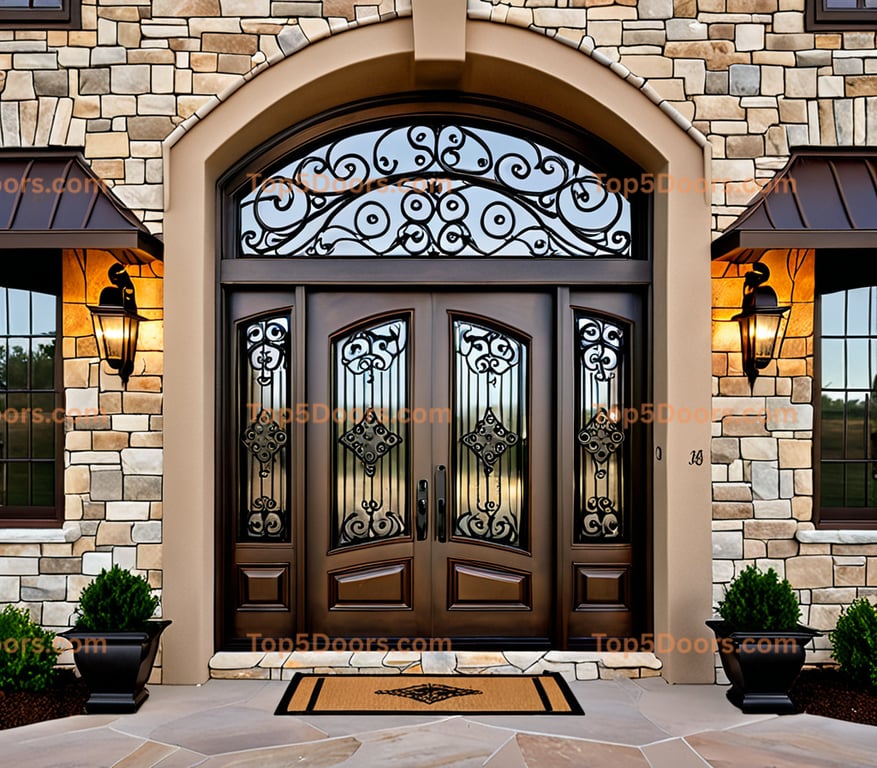 South Dakota wrought iron french door mountain lodge Do