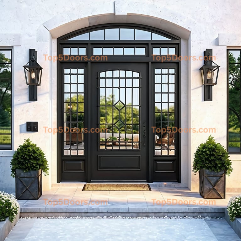 South Dakota wrought iron french door industrial Door