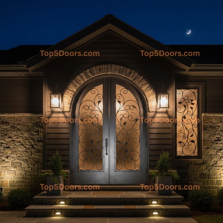 Tennessee arched double korean modern Door