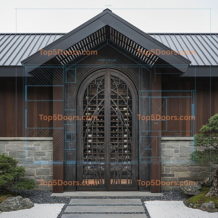 Tennessee wine cellar door japanese zen Door