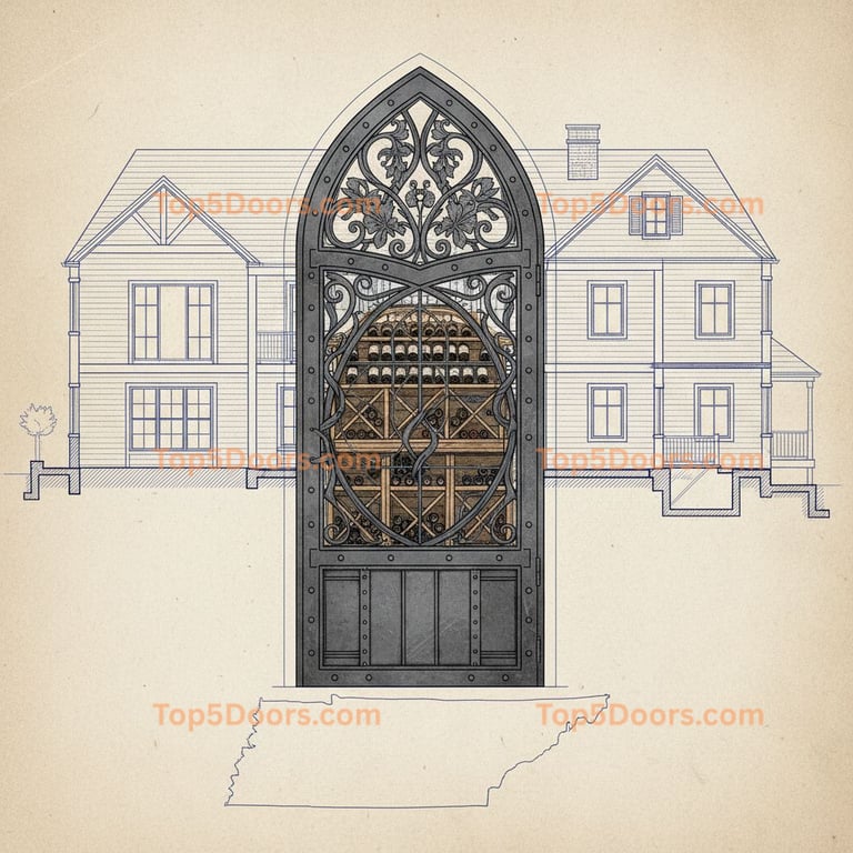 Tennessee wine cellar door industrial Door