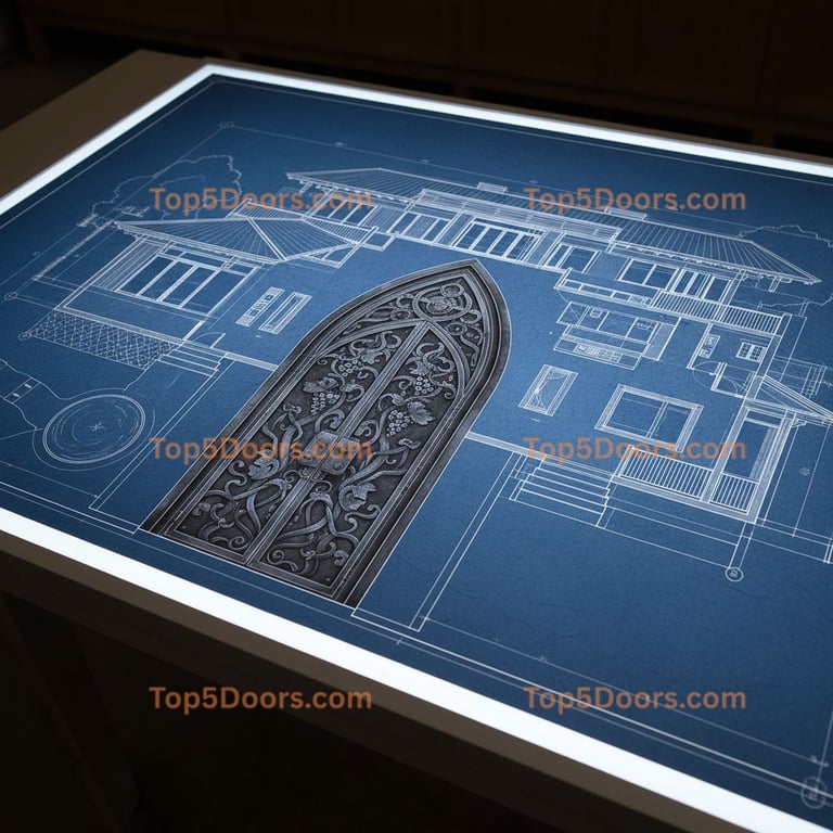 Tennessee wine cellar door korean modern Door