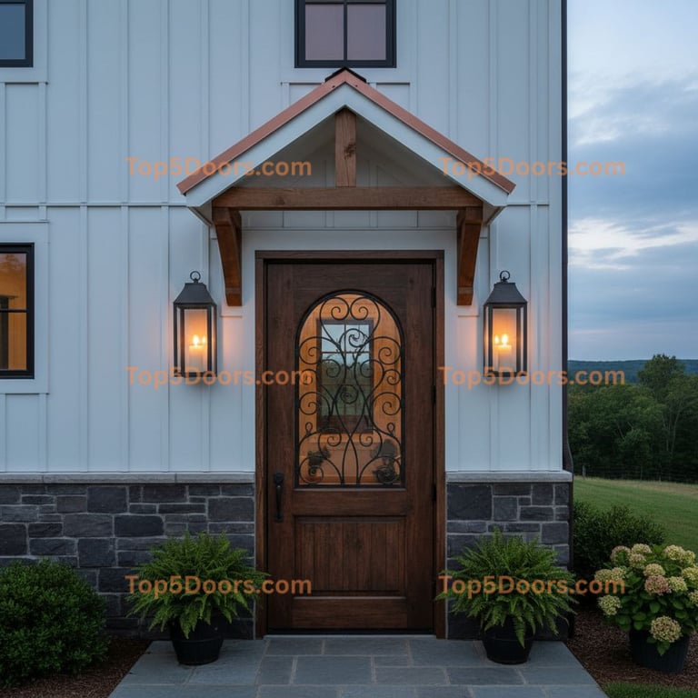 Tennessee wine cellar door modern farmhouse Door